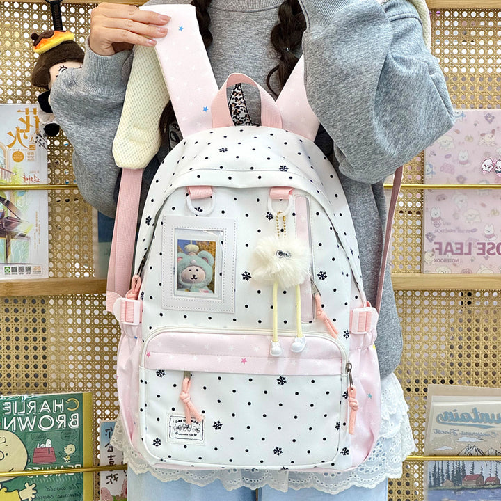 Casual Snowflake Print Backpack Kalsten