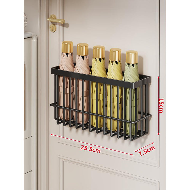 Wall-Mounted Folded Umbrella Organizer Basket