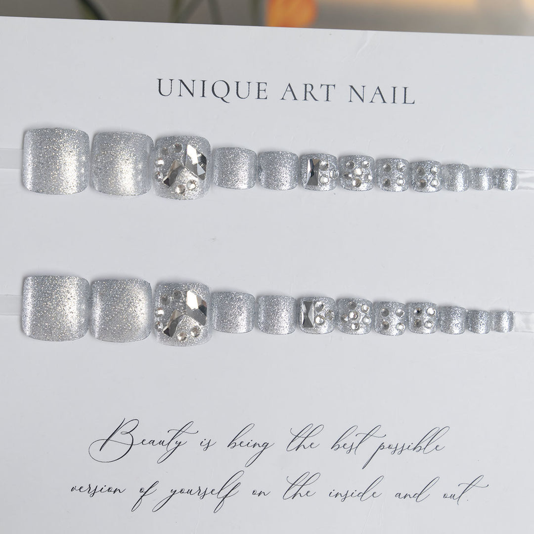 Decorative Rhinestone Pedicure Set  1791110532
