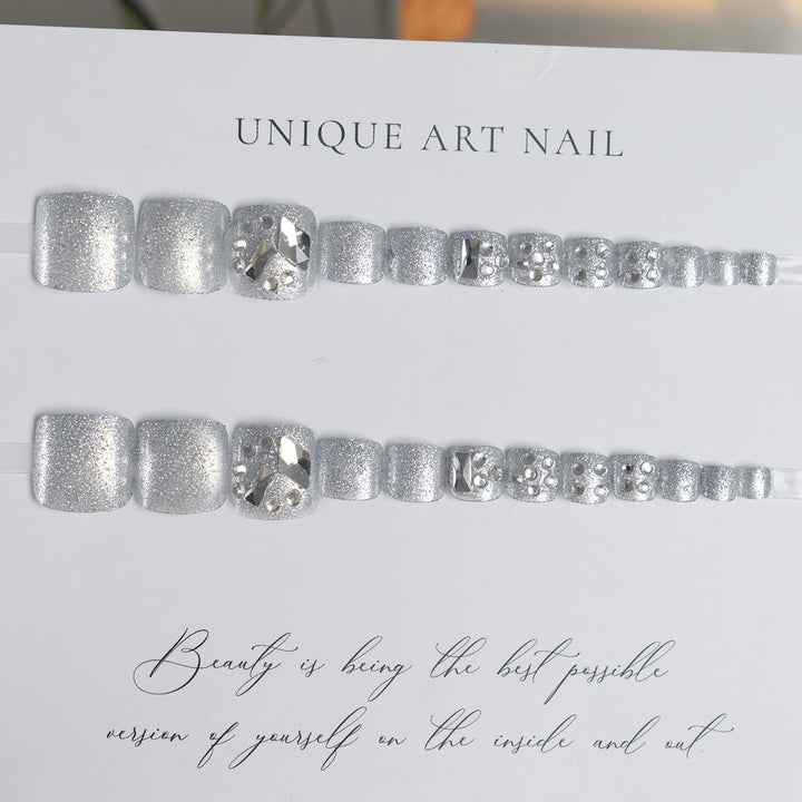 Decorative Rhinestone Pedicure Set  1791110532