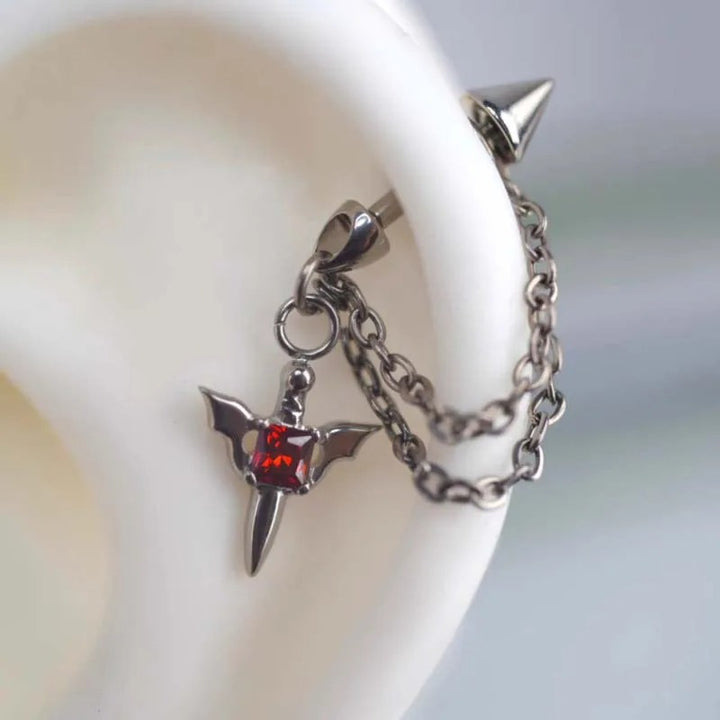 Heart-Inspired Cross Dangle Earrings Kalsten