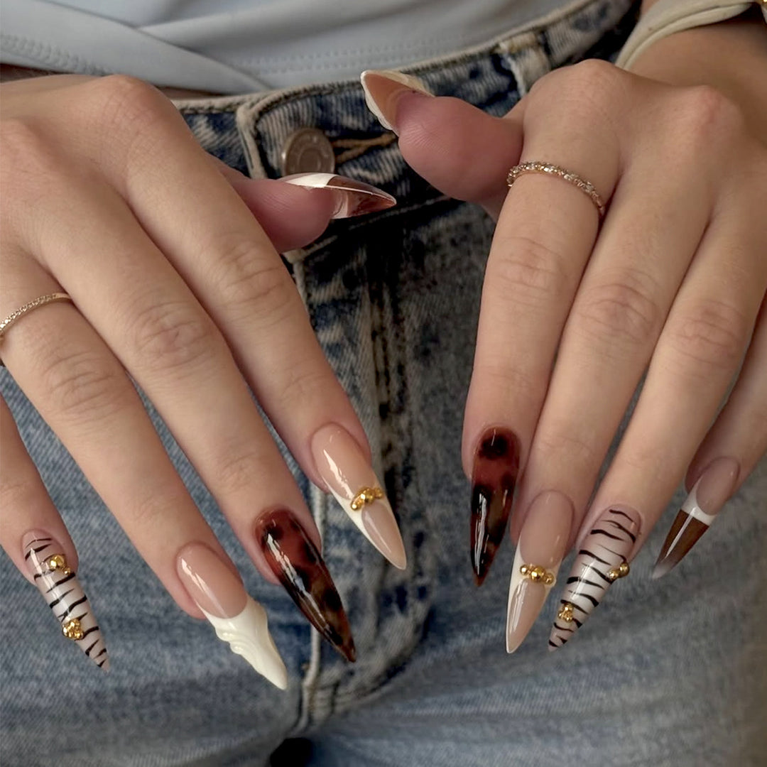 Artistic Press-On Nail Extensions