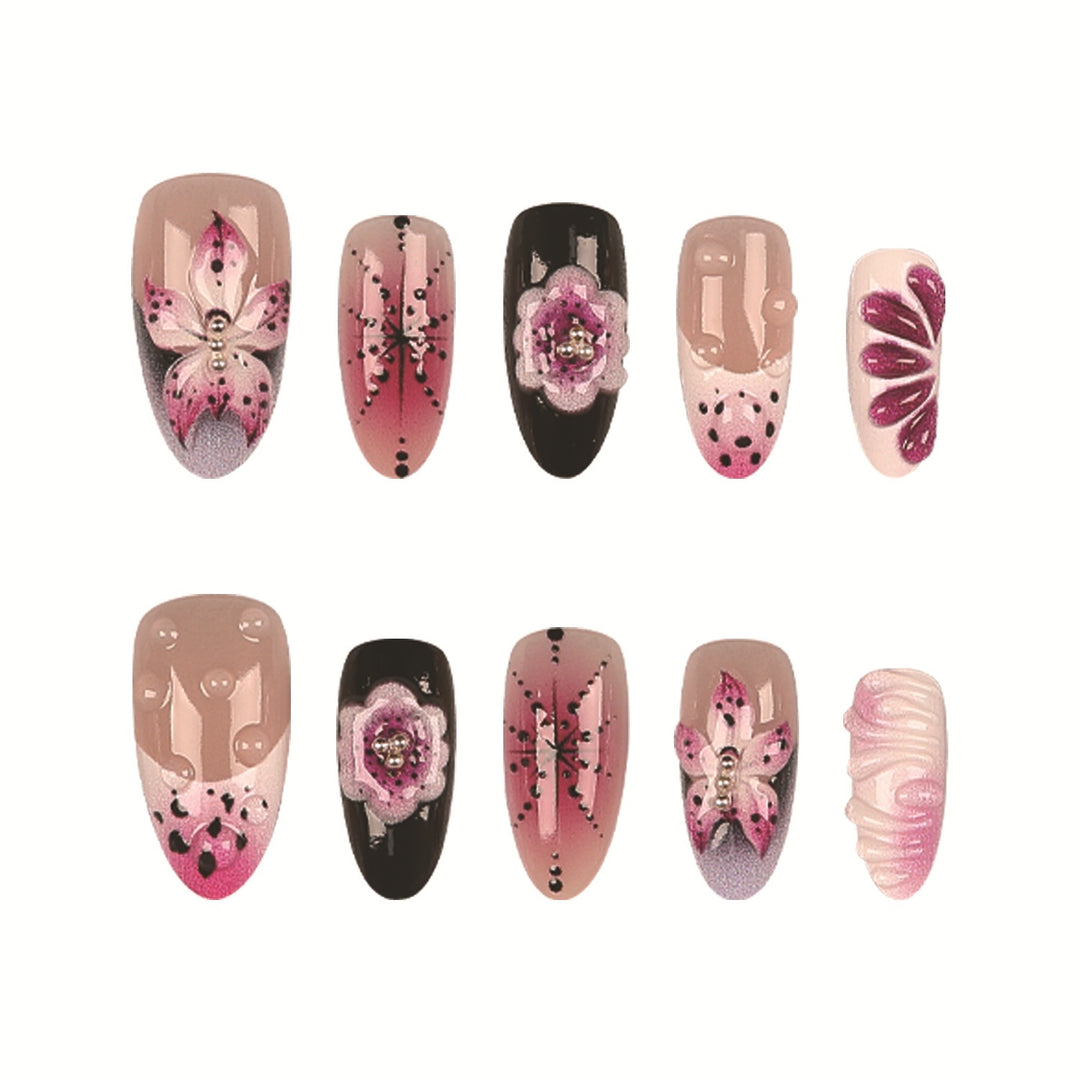 Artistic Floral Nail Art Set