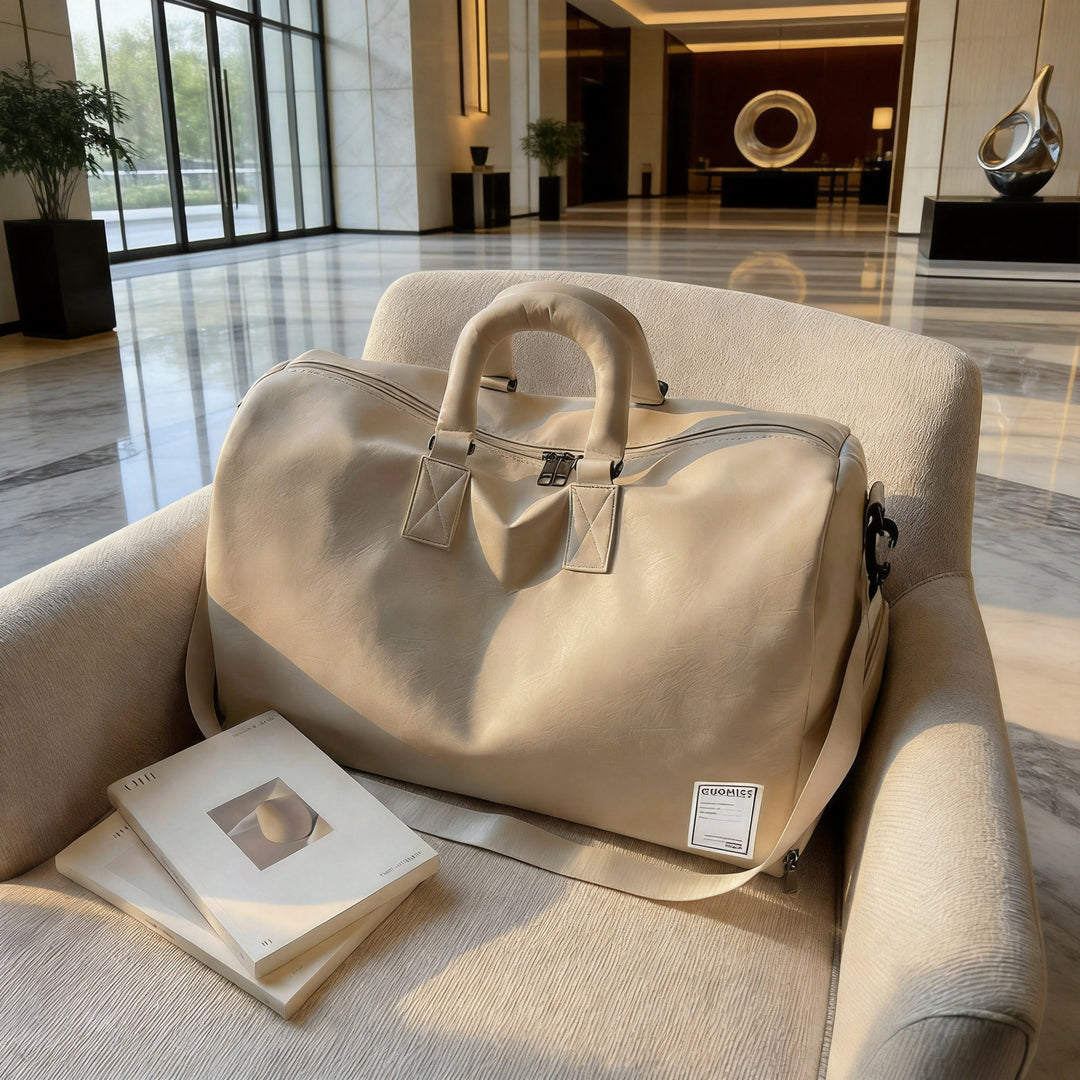 Premium Leather Travel Holdall Kalsten