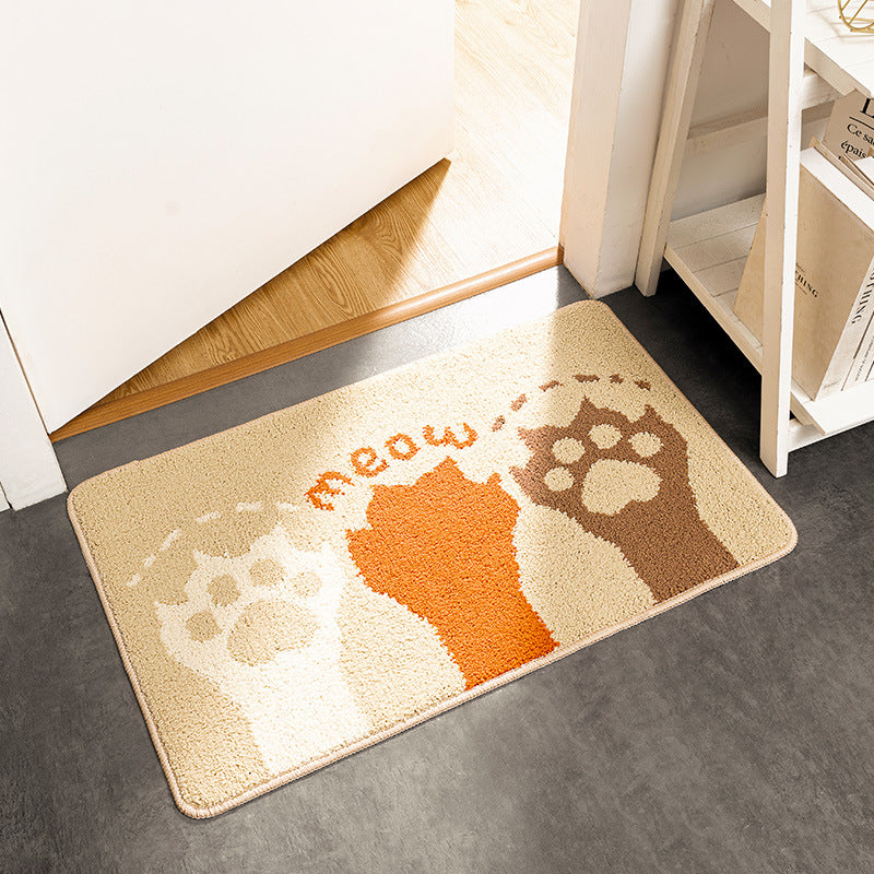 Cat-Themed Absorbent Doormat