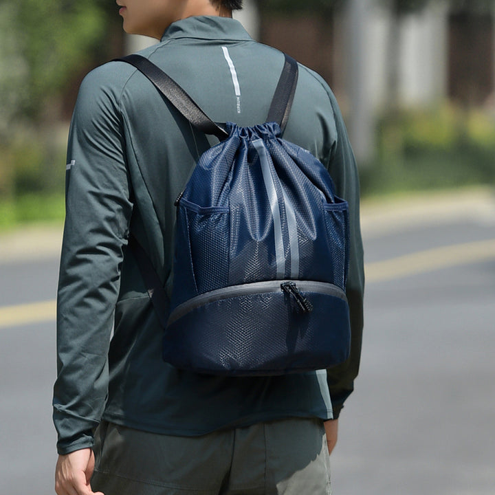 Sporty training backpack with breathable mesh sides and elastic drawstring Kalsten