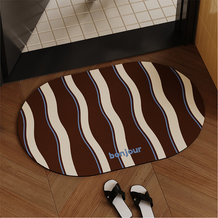 Oval Decorative Entry Mat