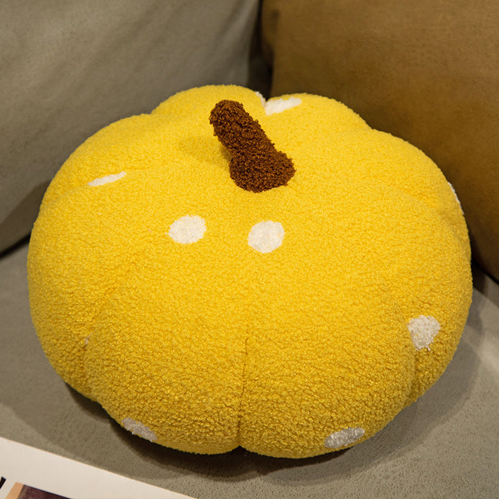 Plush cat cuddle pillow with large glitter eyes