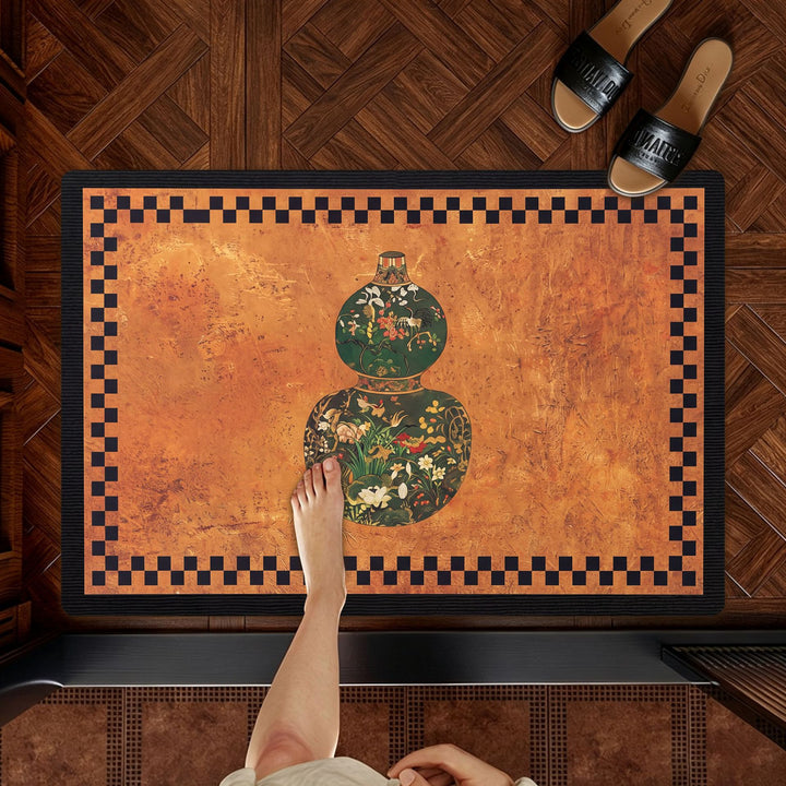 Artistic Elephant-Themed Welcome Mat Kalsten