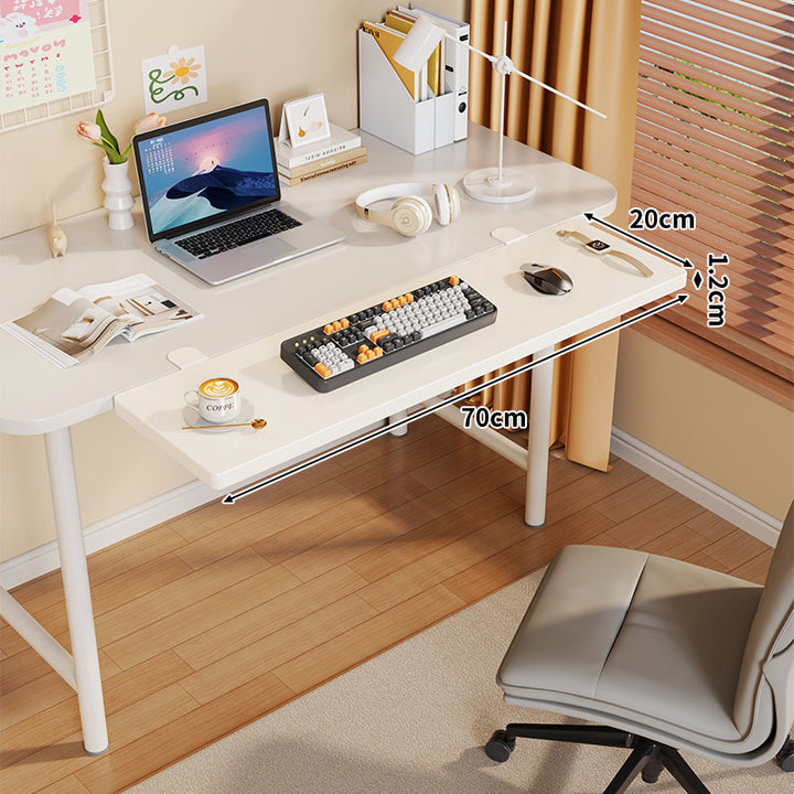 Long Under-Desk Pull-Out Sliding Keyboard and Work Surface Shelf