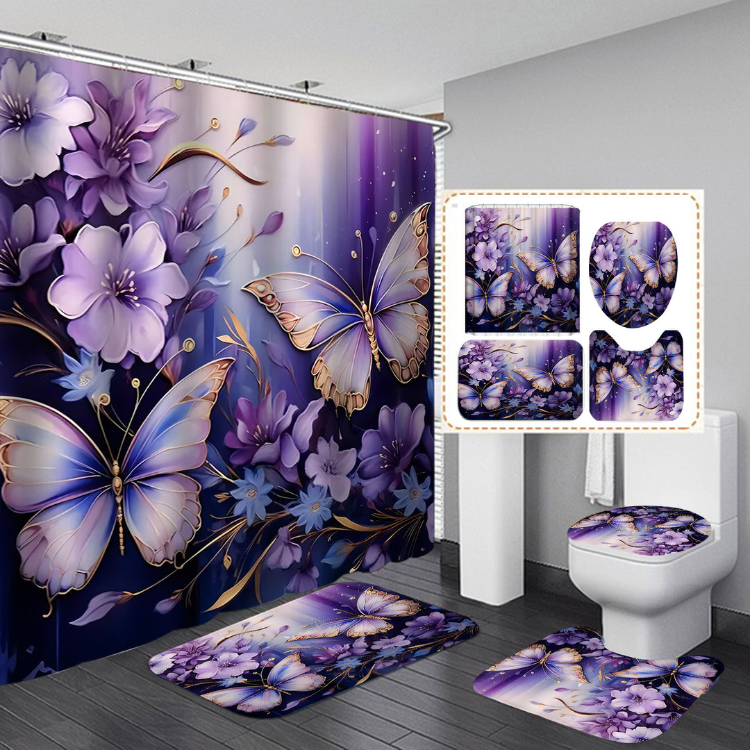 Butterfly-Themed Bathroom Decor Set Kalsten