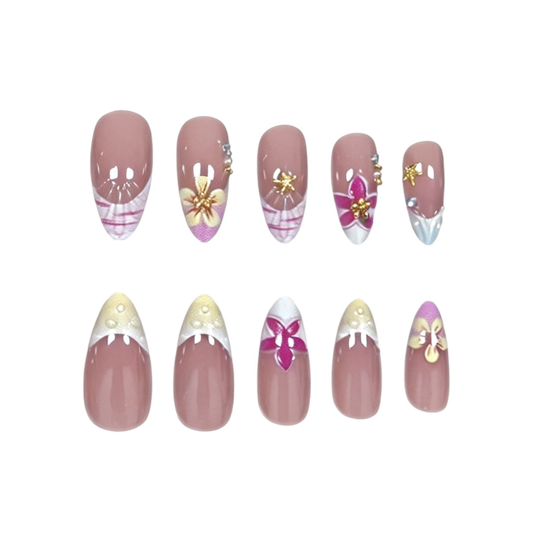 Decorative Floral Nail Enhancements Kalsten