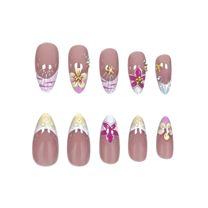 Decorative Floral Nail Enhancements Kalsten