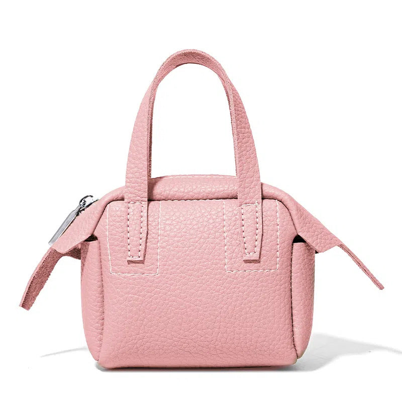 Compact Textured Handheld Satchel Kalsten