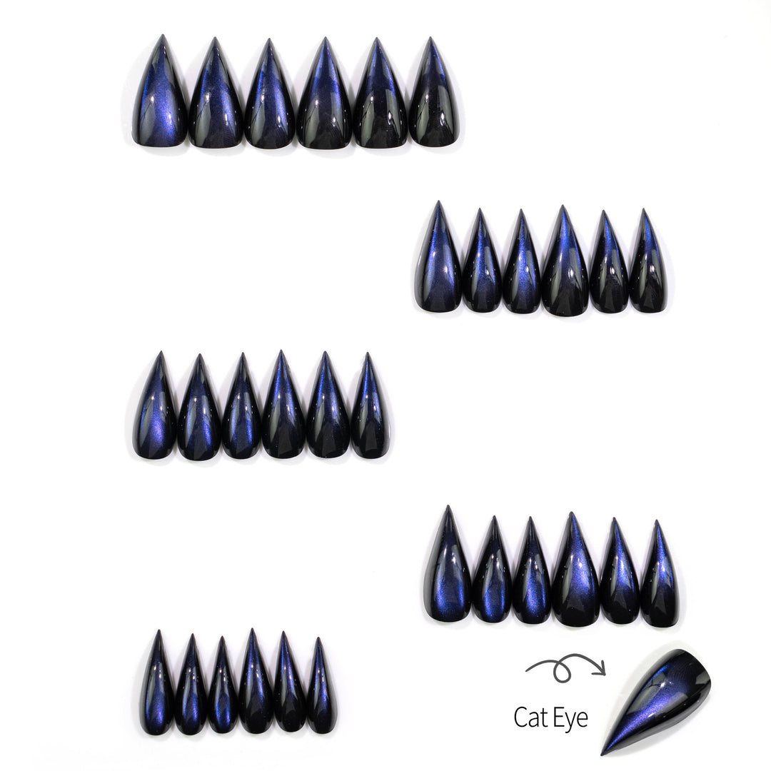 Cat Eye Press-On Nail Design Set