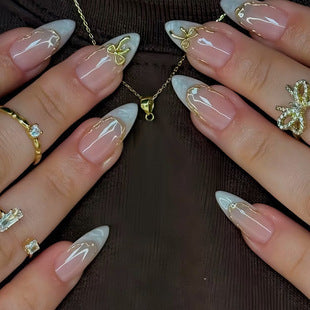Glamorous Textured Acrylic Nail Enhancements Kalsten