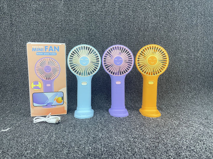 Unisex Portable Hand Fan with Integrated Mobile Phone Holder Kalsten