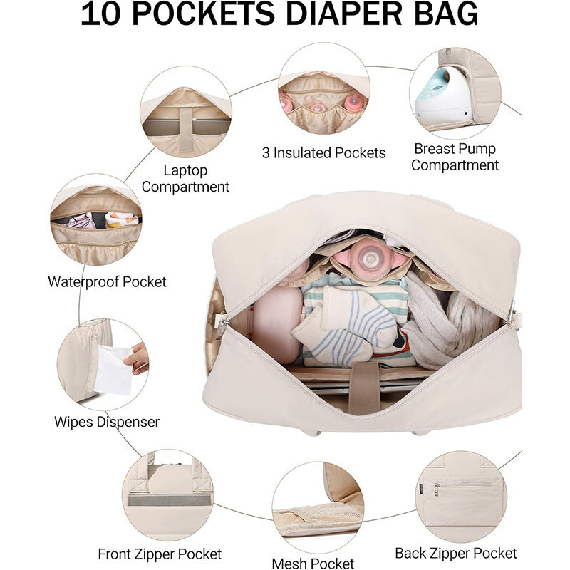 Practical diaper bag with insulation function and accessories Kalsten