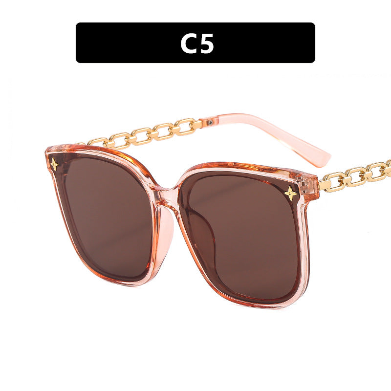 Women's oversized sunglasses with fashionable chain detail Kalsten