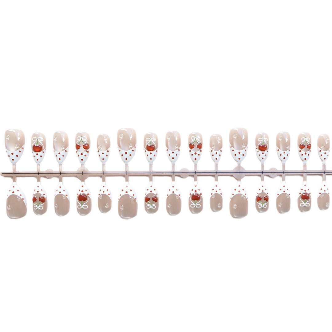 Charming Cherry-Themed Press-On Nail Set Kalsten