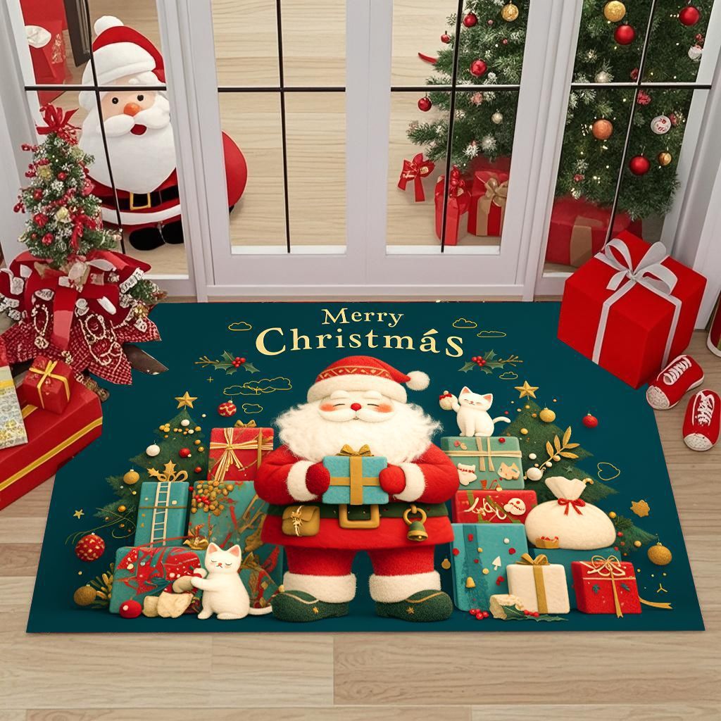 Festive Christmas-Themed Decorative Doormat Kalsten