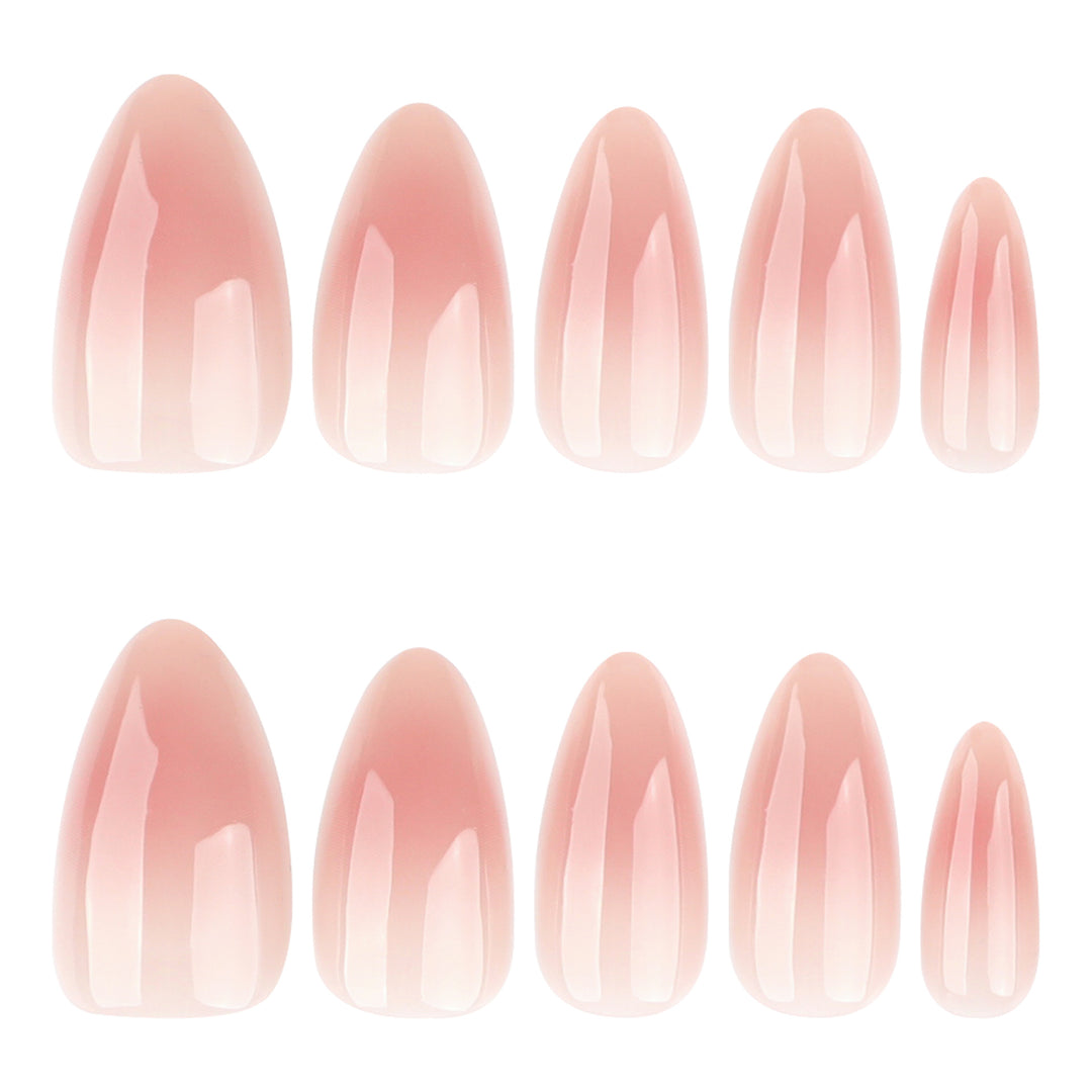 Artful gel nails with elegant tip design Kalsten