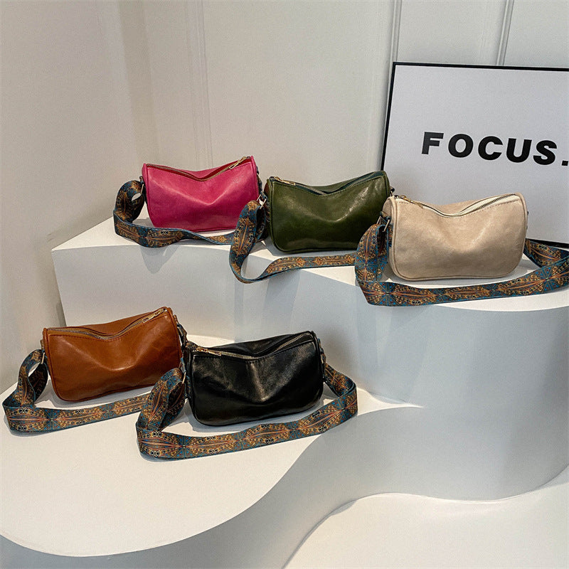 Elegant Textured Crossbody Bag