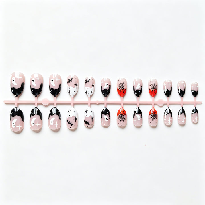 Halloween-Themed Artistic Nail Design Set