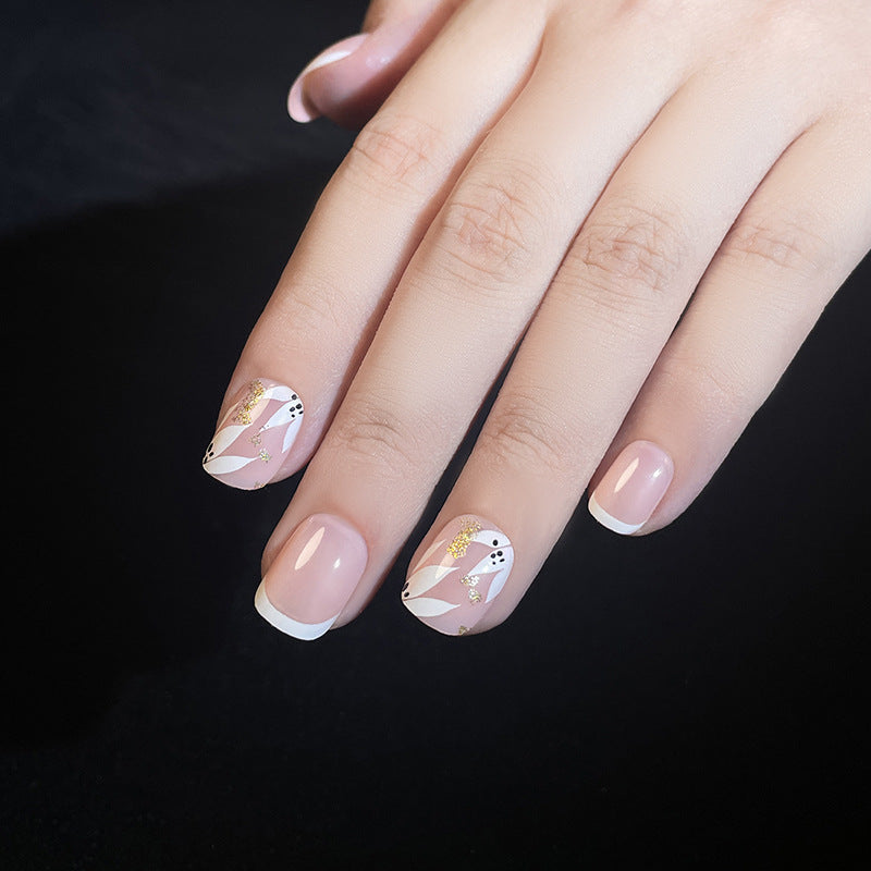 Elegant French Tip Decorative Nail Art