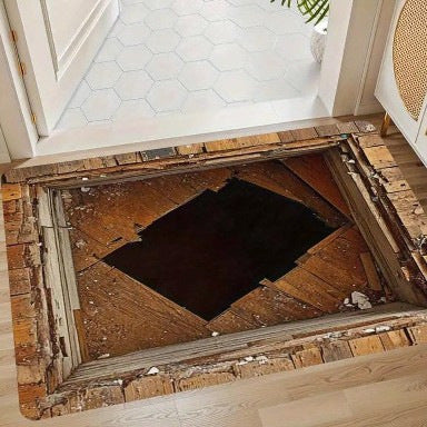Desert-Inspired Decorative Bath Mat