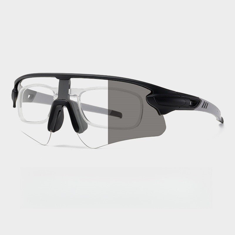 Unisex sporty high-performance sunglasses with aerodynamic design and adjustable nose pad Kalsten