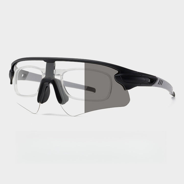 Unisex sporty high-performance sunglasses with aerodynamic design and adjustable nose pad Kalsten