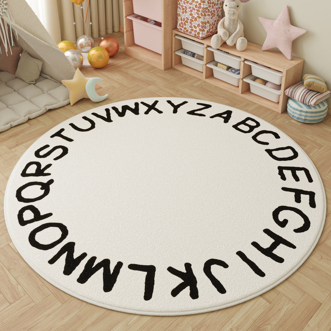 Playful Inspirational Round Area Rug Kalsten