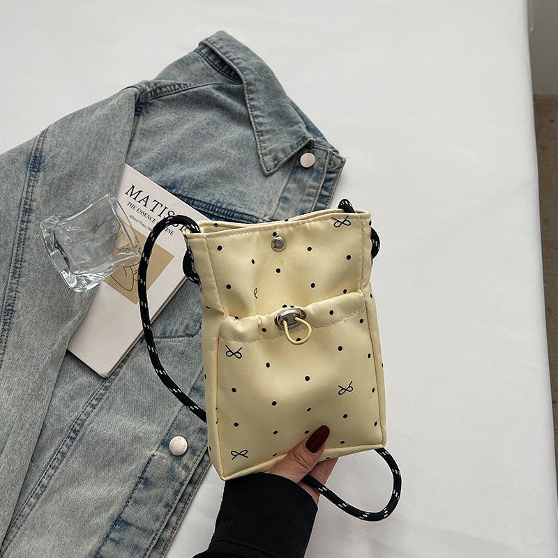 Casual Drawstring Mini Shoulder Bag