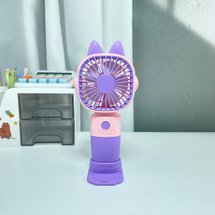 Women Portable Hand Fan with Cat Ears and USB Connection Kalsten