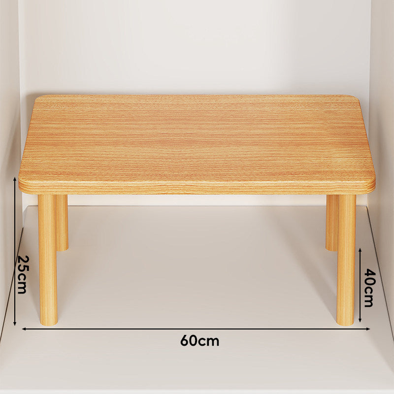 Adjustable Multi-Height Wooden Monitor Riser and Desktop Shelf
