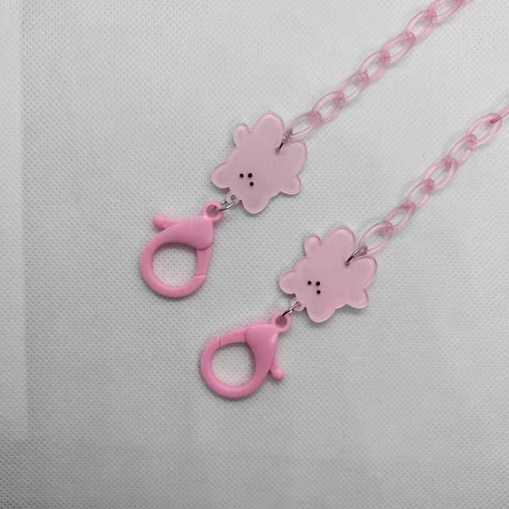 Playful glasses holder chain with floral motif Kalsten