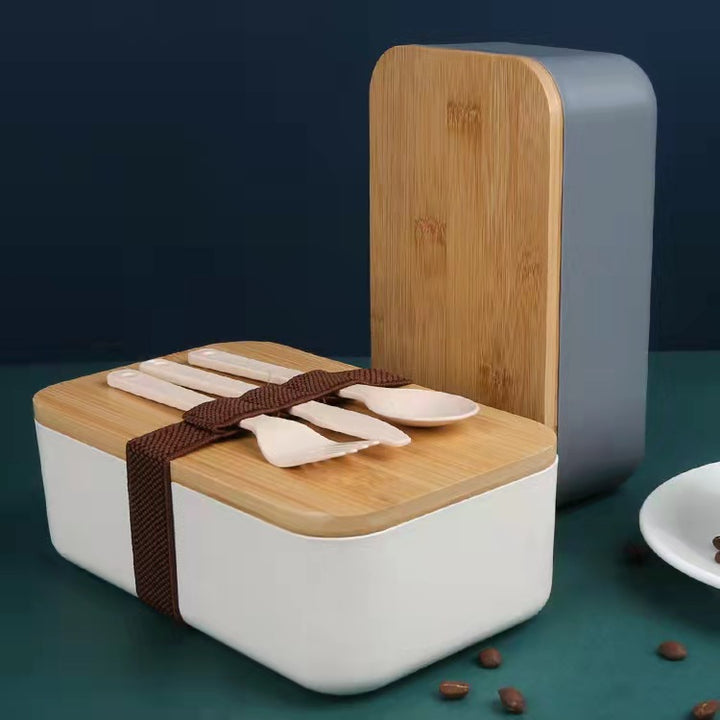 Eco-Friendly Bamboo Lid Lunch Box