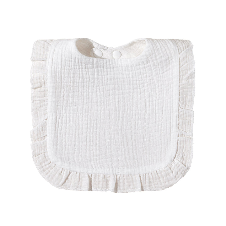 Soft Ruffled Muslin Baby Bib kalsten