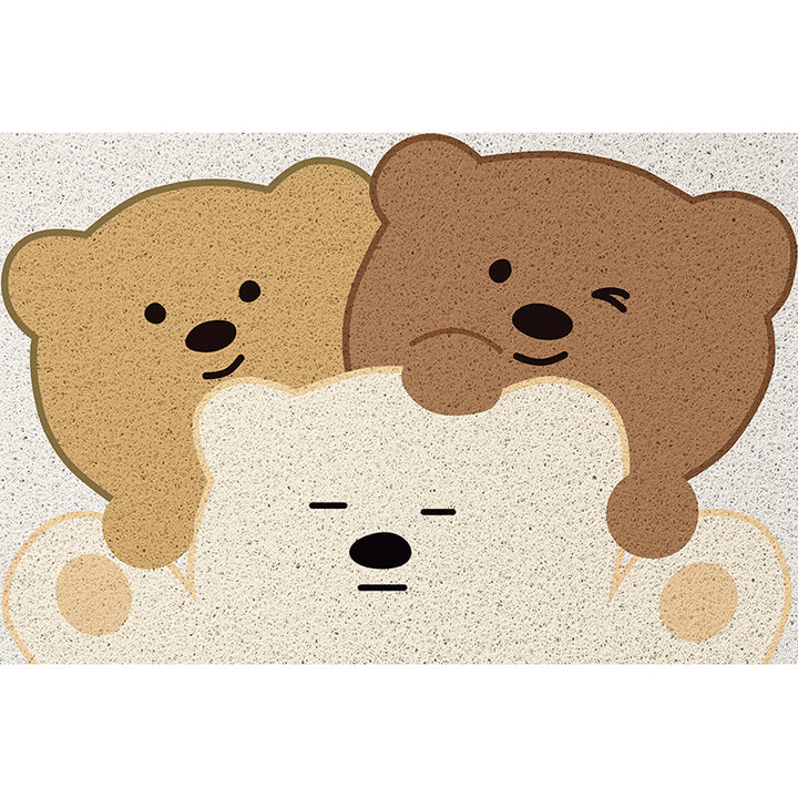 Cartoon-Themed Plush Bath Mat