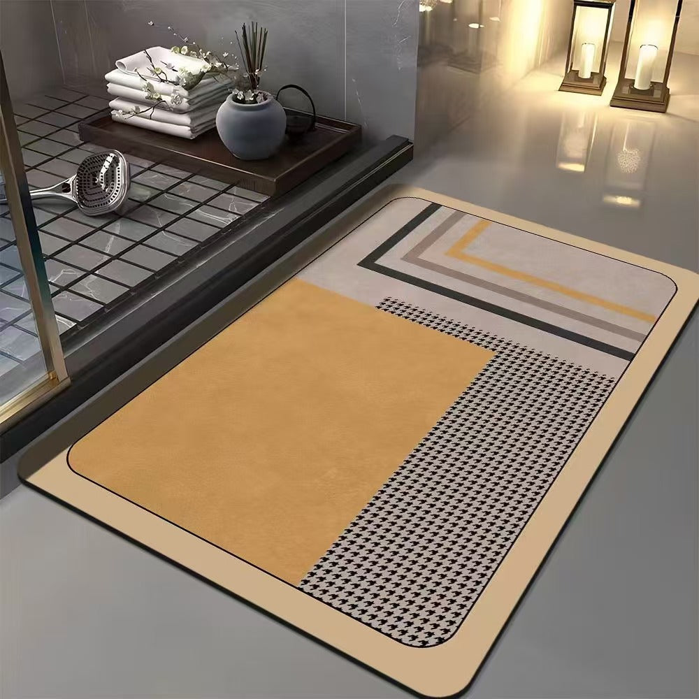 Geometric Patterned Bath Mat
