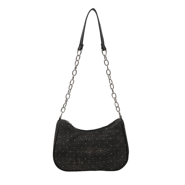 Stylish Chain-Handled Hobo Bag Kalsten