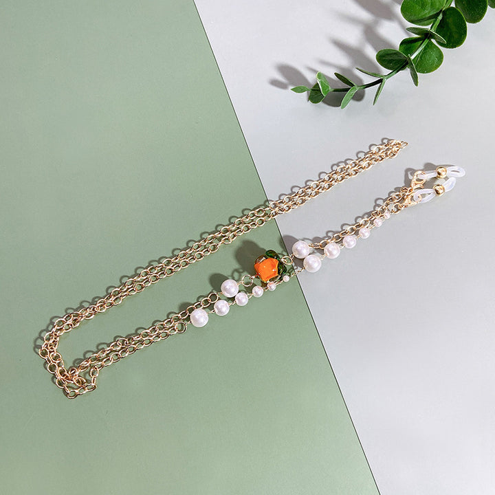 Elegant necklace with pearls and rubies Kalsten