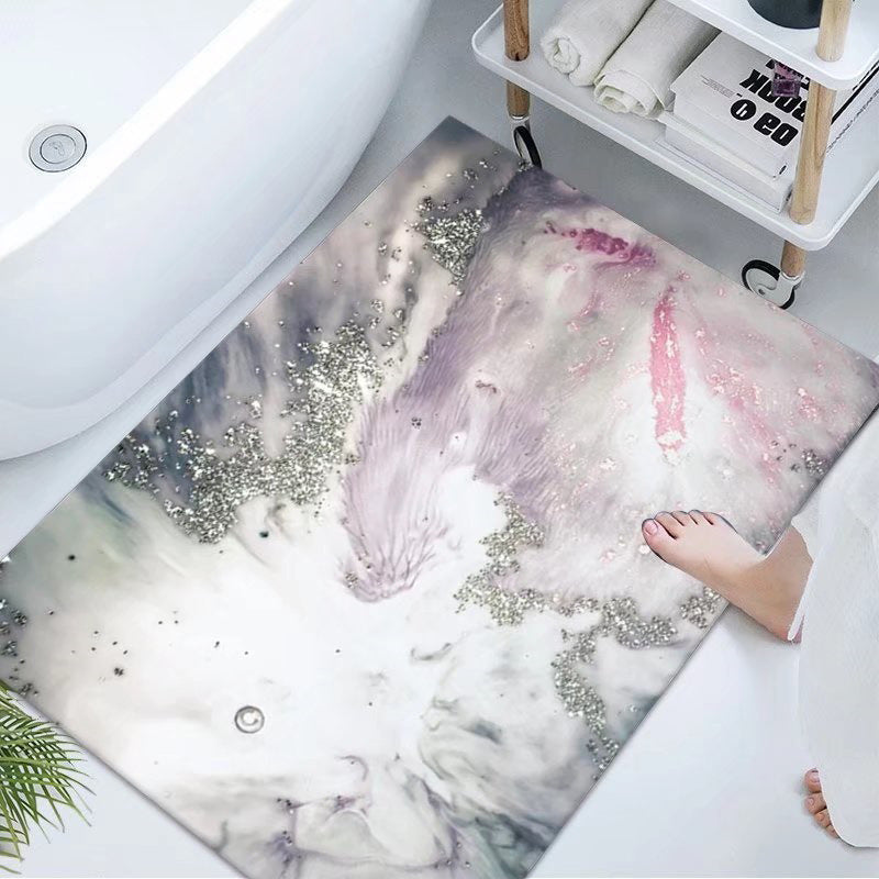 Luxurious Marble Design Bath Mat Kalsten