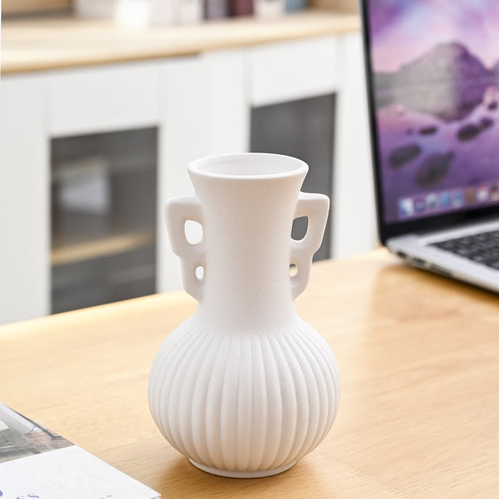 Textured Decorative Ceramic Flower Vase Kalsten
