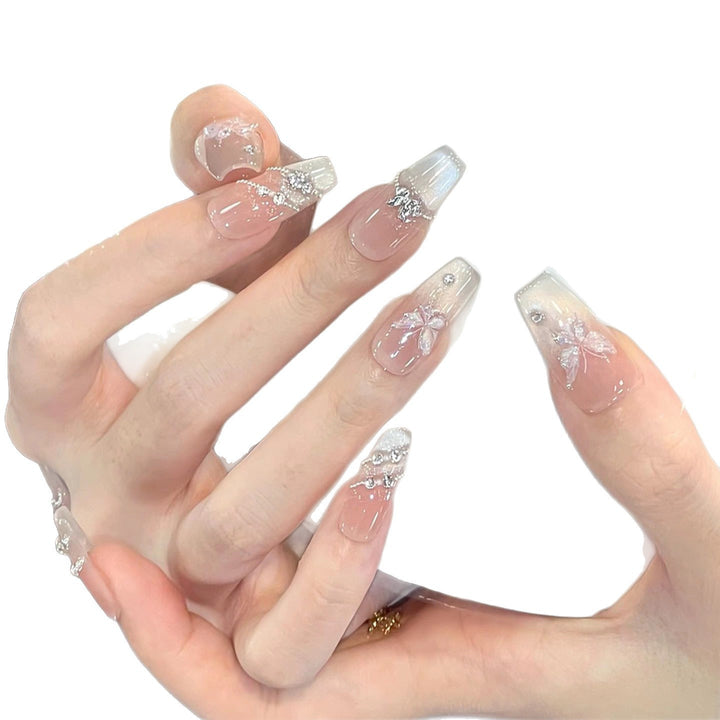 Elegant Decorative Butterfly Press-On Nail Set