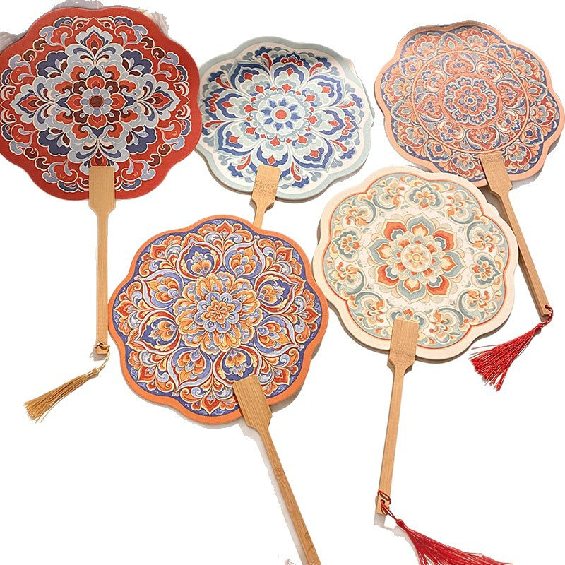 Handcrafted Fan Made of Bamboo and Paper Kalsten