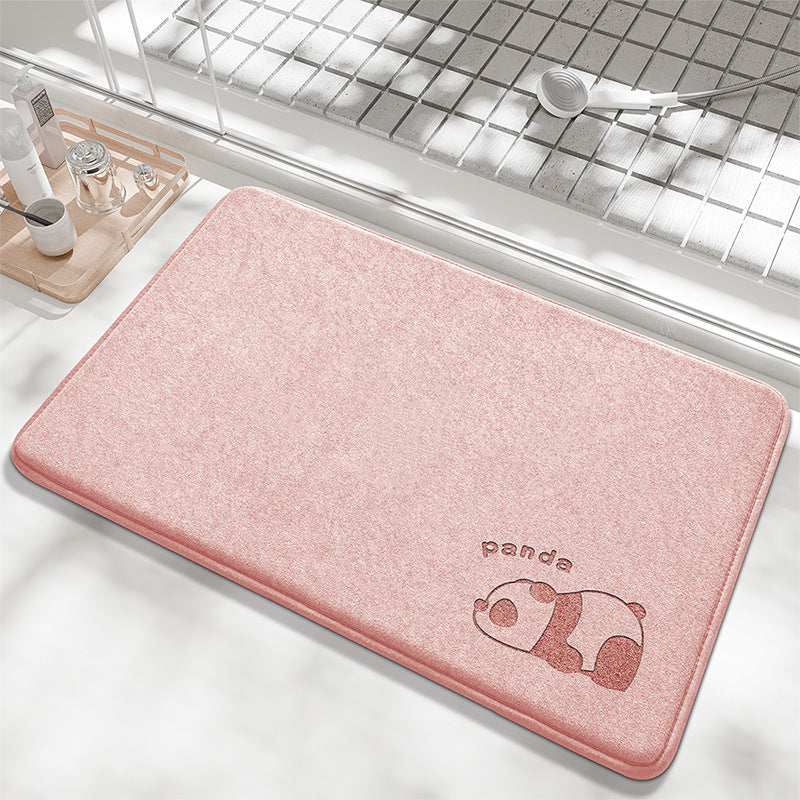 Playful Bunny Design Bath Mat Kalsten