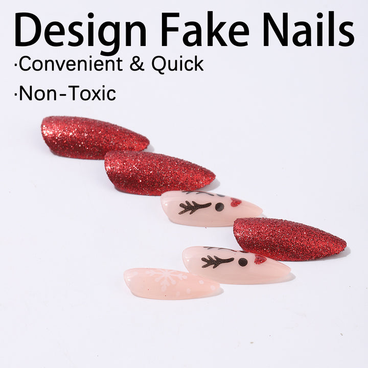 Creative Nail Art Kit with Sparkling Glitter and Festive Designs Kalsten