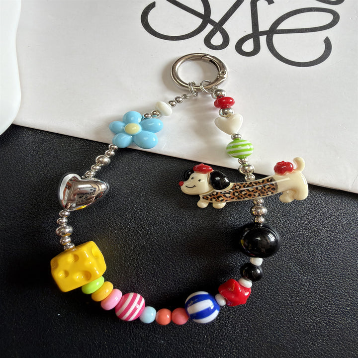Cute Themed Bead Keychain Kalsten